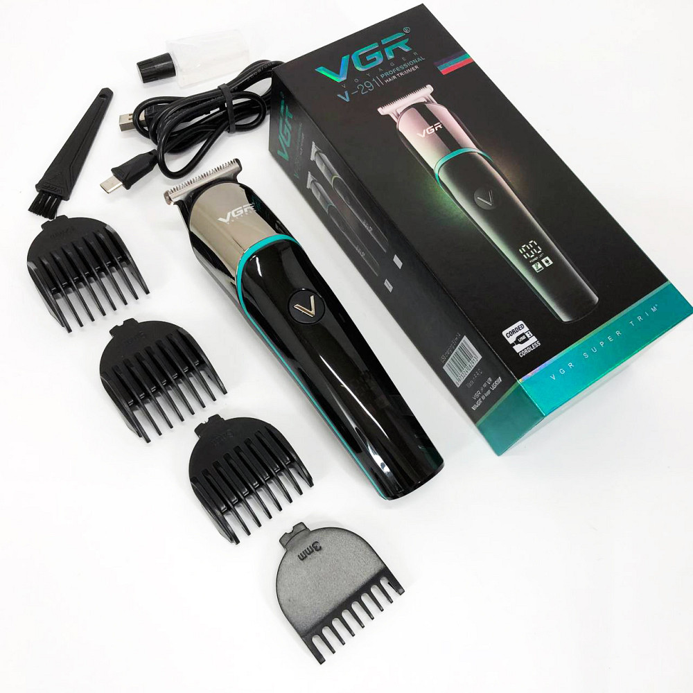 Машина для стрижки в домашних условиях, Аккумуляторная машинка для стрижки волос с насадками DR-24 Львов - изображение 4