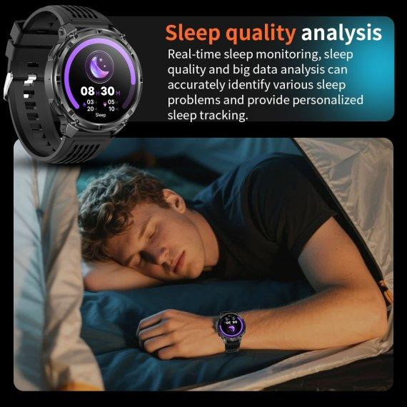 Годинник розумний наручний Smart Helicopter з компасом і LED-ліхтариком Чорний Вінниця - фото 8