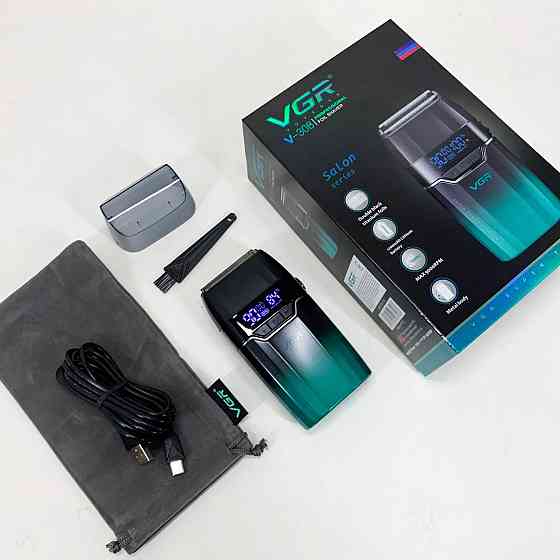 Портативная мужская бритва на аккумуляторе VGR V-308, Электробритва шейвер, Электробритва для мужчин ES-98 Львов