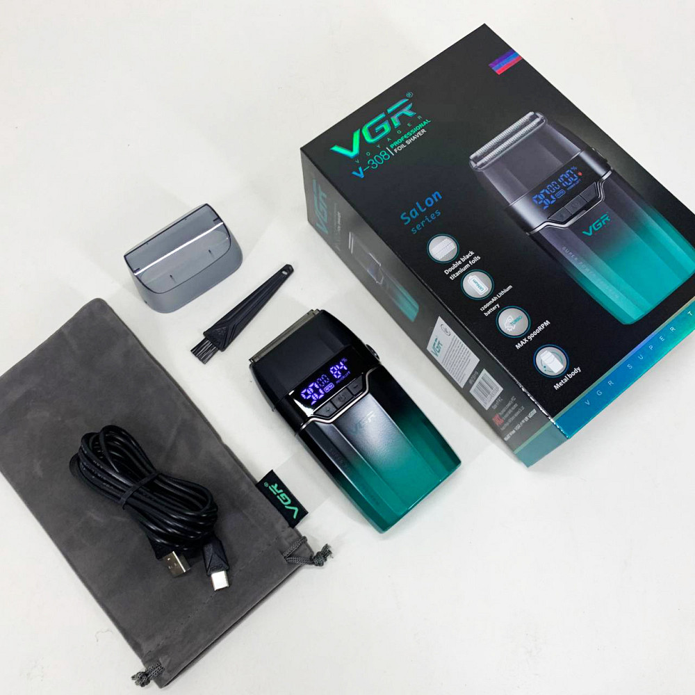 Електробритва-шейвер чоловіча VGR V-308, Електрична бритва джемей акумуляторна, Портативна бритва ES-98 Львів - фото 5