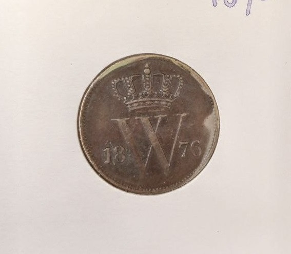 Голландия / Нидерланды 1 цент 1876 монета Полтава - изображение 1