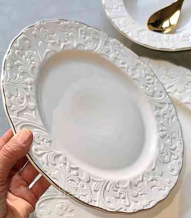 Тарілка вінтажний стиль  27 см біла  "Фростінг" 102-1201 для дому та ресторанів Київ