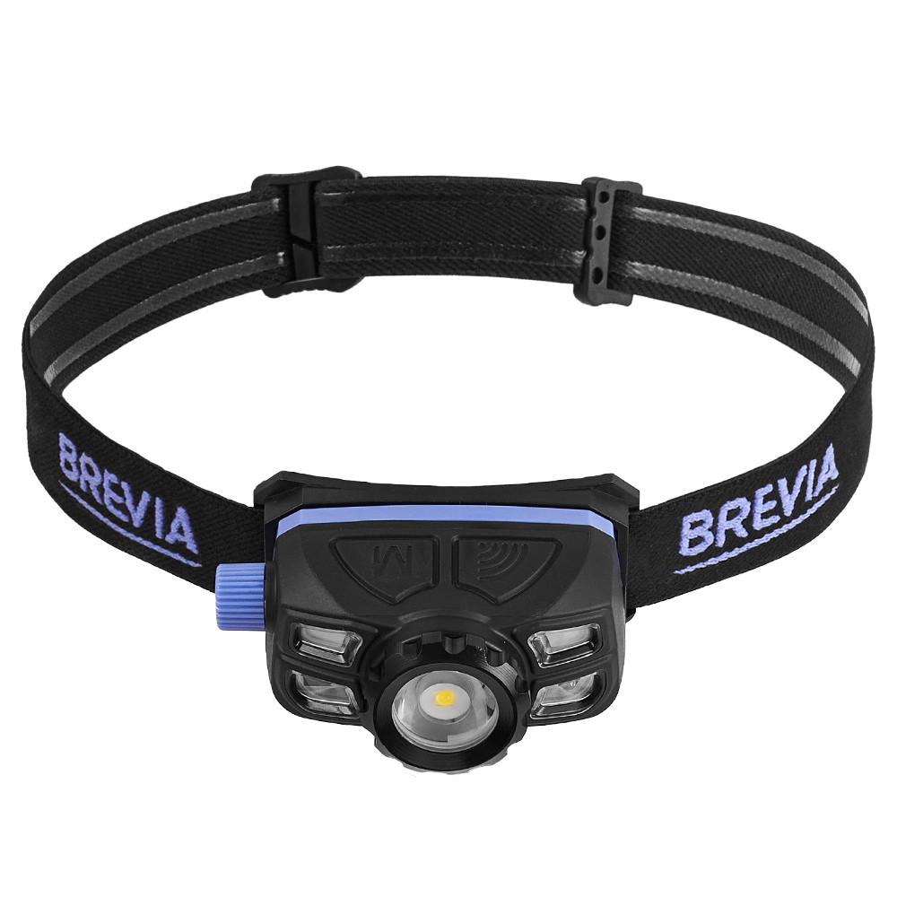 Ліхтар налобний Brevia 400Lm, 5W LED, Zoom, Sensor, 1400mAh Львів - фото 1