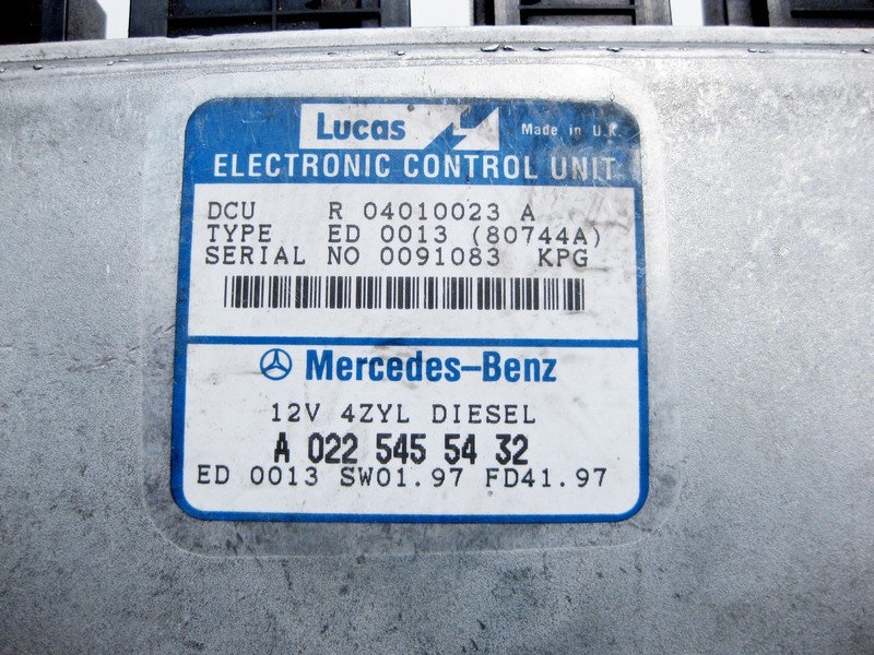 Mercedes-Benz  A0225455432 Блок керування двигуном OM604 R4 2.2 Diesel E-Class W210 C-Class W202 Одесса - изображение 3