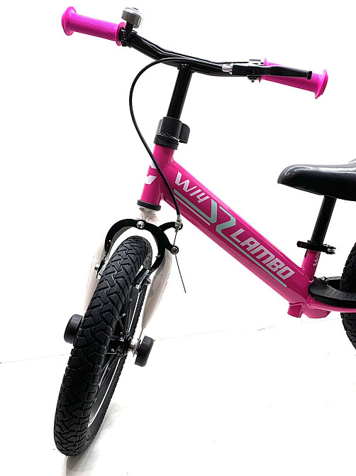 Велобіг CORSO LAMBO сталева рама надувні колеса 14' Рожевий (LB-14962) Чернігів - фото 2