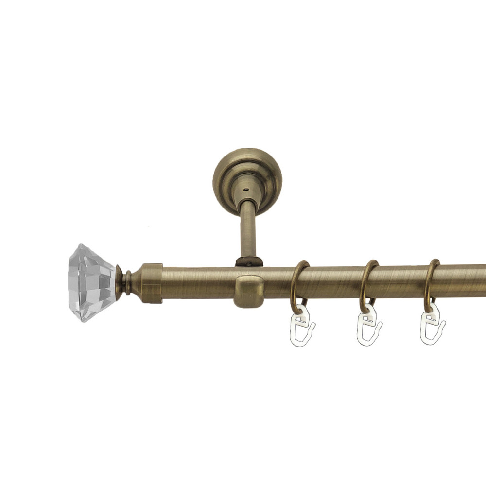 Карниз Orvit Спектралія металевий однорядний відкритий Антик 19 мм 300 см (3993937) Львів - фото 1