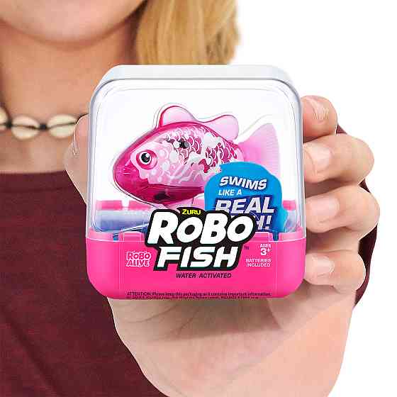 Інтерактивна іграшка Robo Alive S3 - Роборибка (рожева) Дніпро