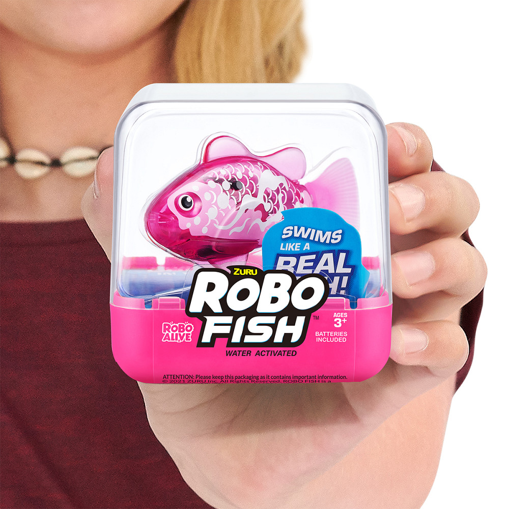 Інтерактивна іграшка Robo Alive S3 - Роборибка (рожева) Дніпро - фото 2