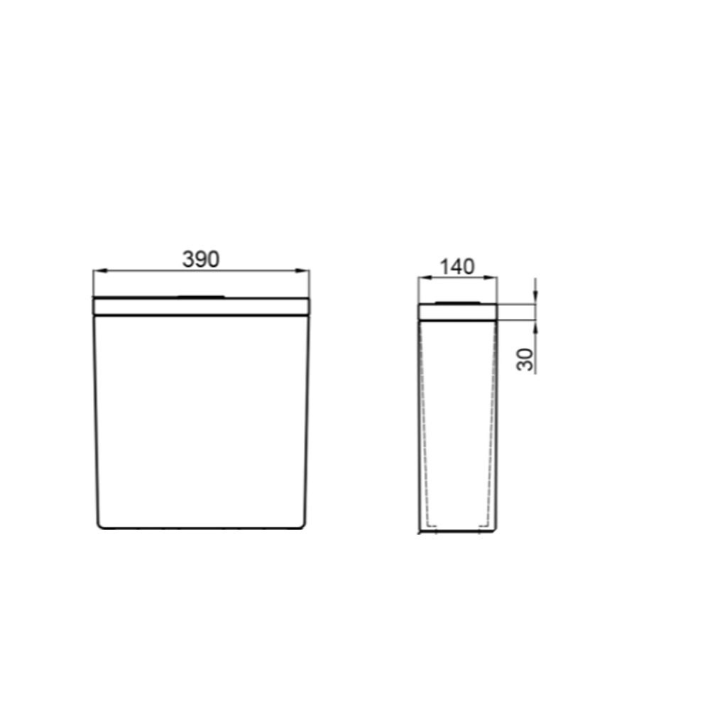 Qtap Robin бачок унітаза (сумісний з Scorpio, Tern, Robin, Virgo) нижній підвод, (без чаші та сидіння) 3/7.15L 365X145X420mm Київ - фото 2