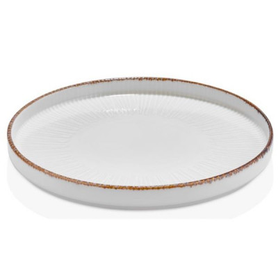 Тарелка By Bone серія "Grace" з бортом 90° 23 см (GRE-HL-23-RD) Винница - изображение 1