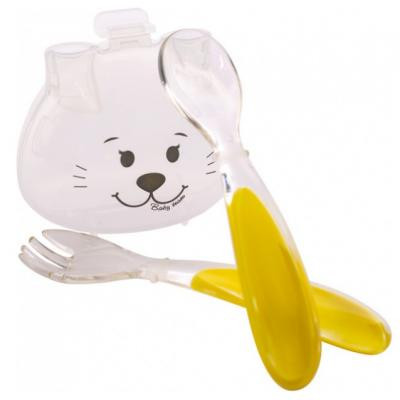 Набір дитячого посуду Baby Team виделка з ложкою у футлярі (6115) Вінниця - фото 4