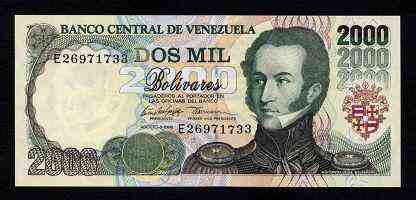 Venezuela Венесуела - 2000 Bolivares UNC Полтава