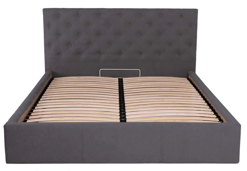 Ліжко Coventry Comfort 120 х 200 см Місті Dark Grey З підйомним механізмом та нішою для білизни Темно-сірий Київ - фото 1
