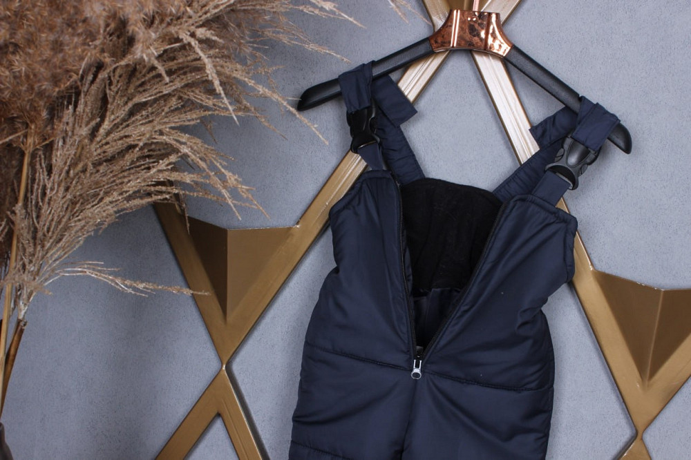 Детские штаны полукомбинезон черные 80,86,92,98,104110,116,122,128 Николаев - изображение 4