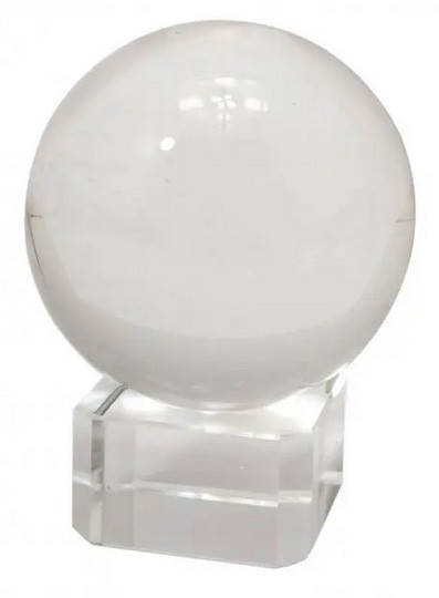 Шар хрустальный на подставке прозрачный Киев - изображение 1