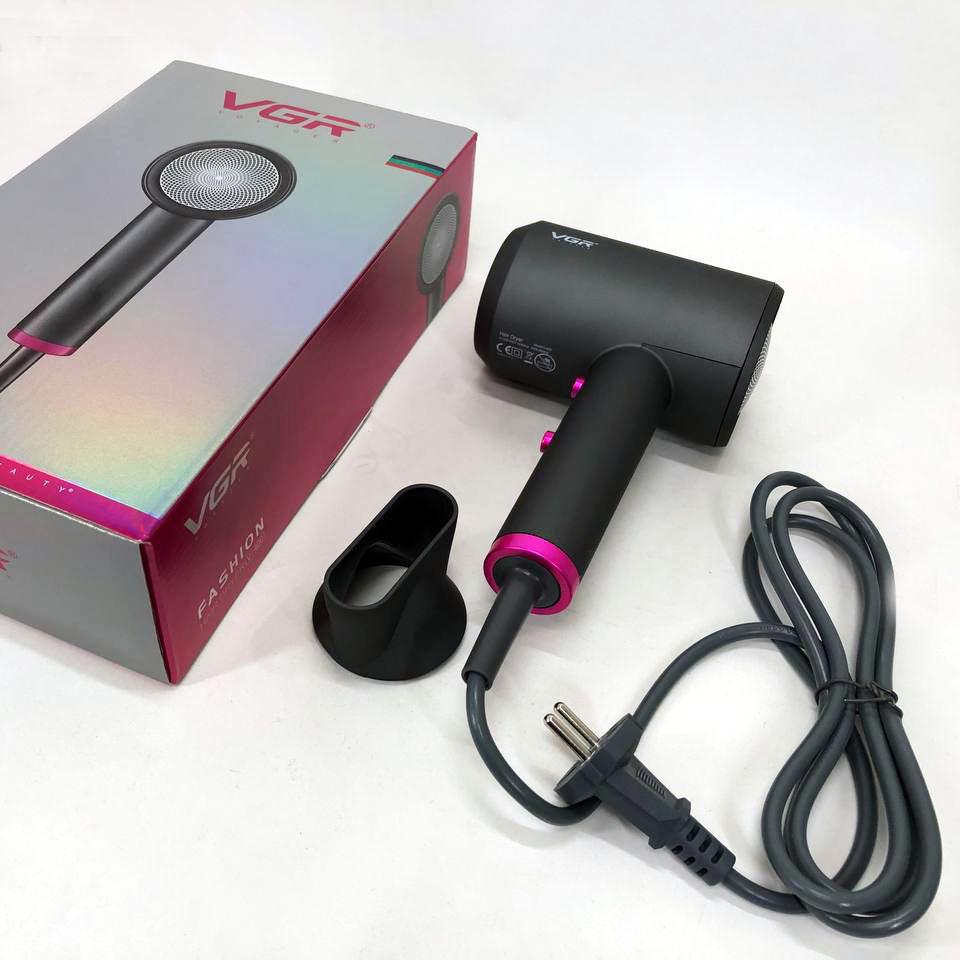 Мощный электрический фен для сушки волос, Фен с ионизацией для укладки укладки средних волос JN-64 Львов - изображение 12