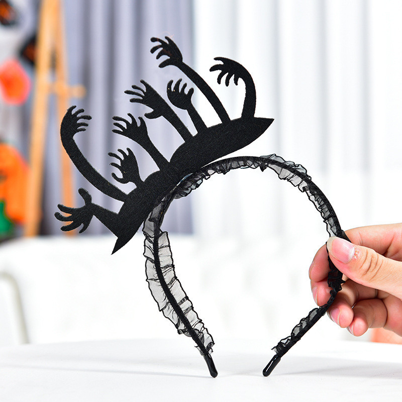 Обруч на Хэллоуин на голову Руки one size черный Киев - изображение 2