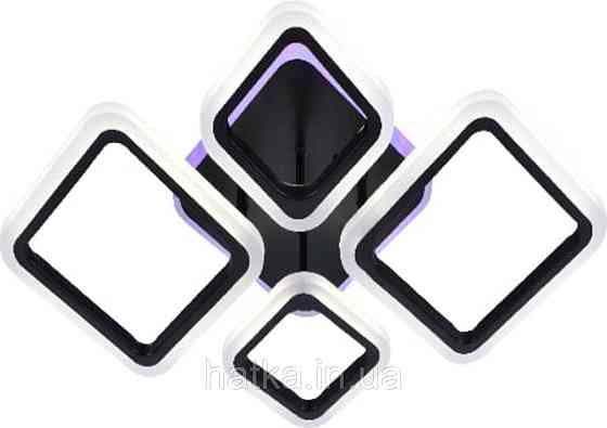 Люстра светодиодная акриловая Sirius LI8822/2+2 BK (RGB) 84W+8W Киев