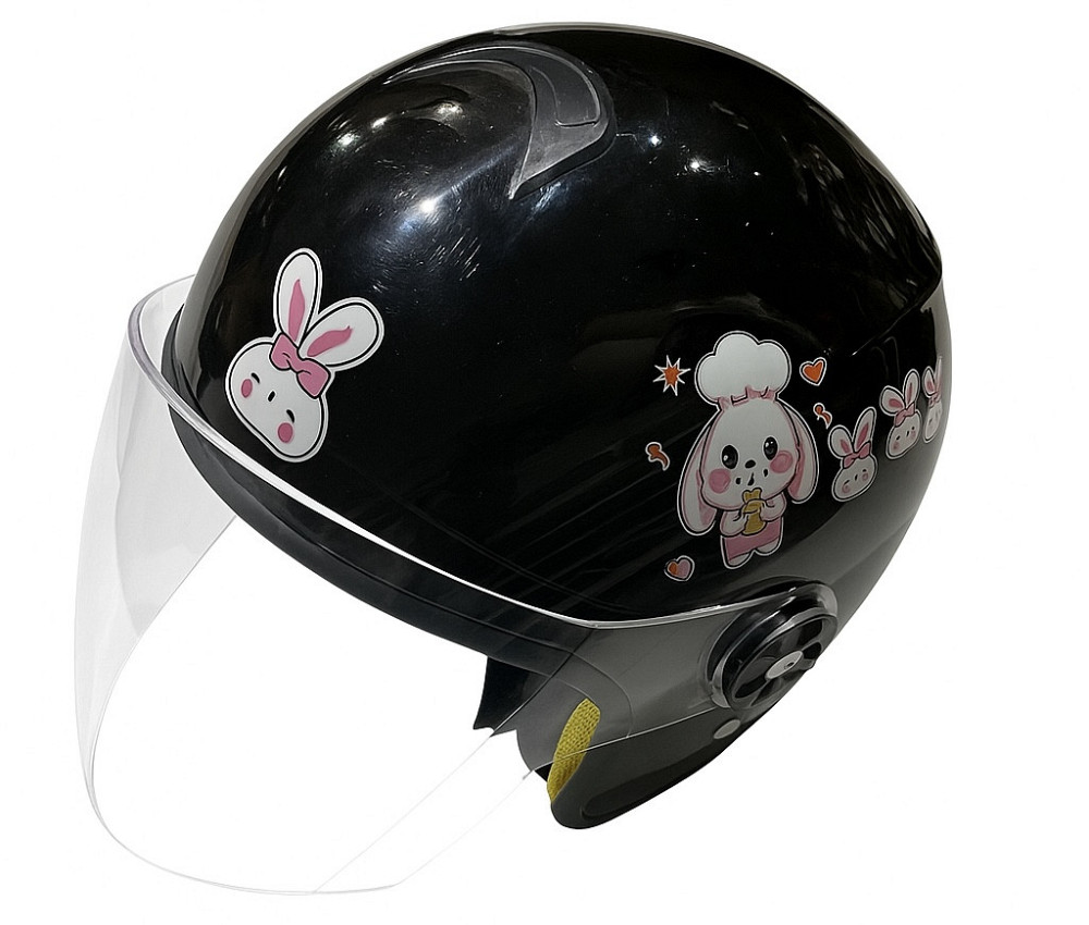 Шолом дитячий відкритий (чорний) Мукачево - фото 1