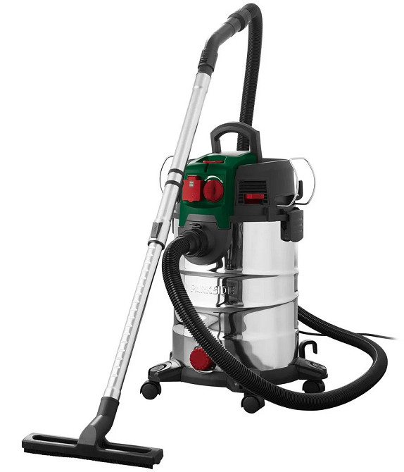 Пилосос будівельний 30 літрів для вологого та сухого прибирання Parkside (PWD 30 C1) Нововолинськ - фото 2