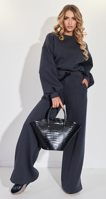 Тёплый костюм с брюками палаццо (44) Киев - изображение 2