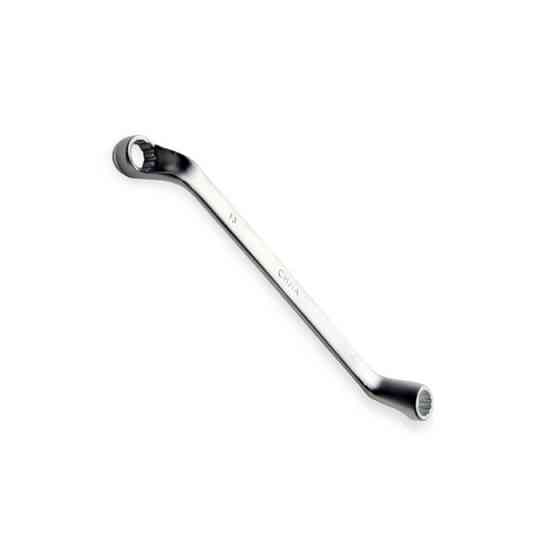 Ключ накидной изогнутый 14х15 мм CrV satine Мукачево