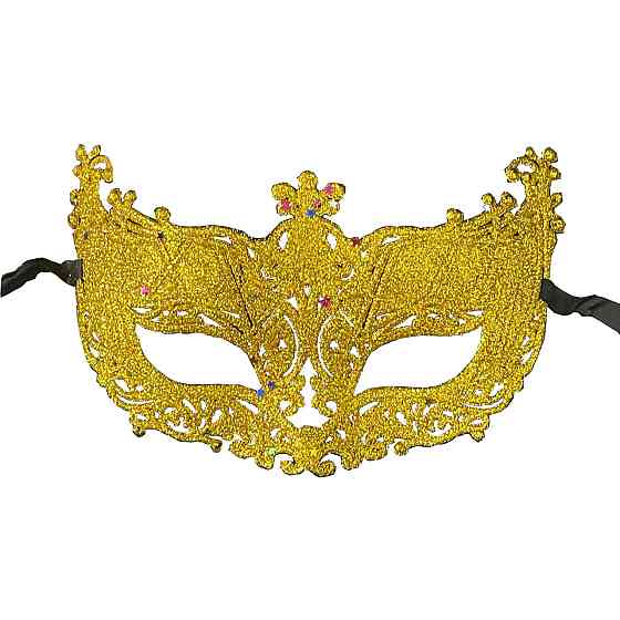 Маска для карнавалу із м`якого пластику one size золотистий Київ