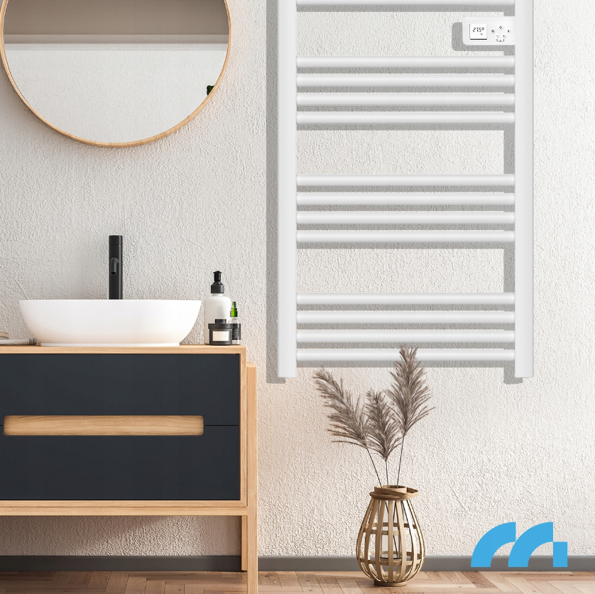 Полотенцесушитель электрический с термостатом Maltec 500Вт Белый (Польша) Киев - изображение 6