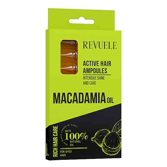 Активные ампулы для волос с маслом макадамии HAIR CARE Revuele 8x5 мл Винница