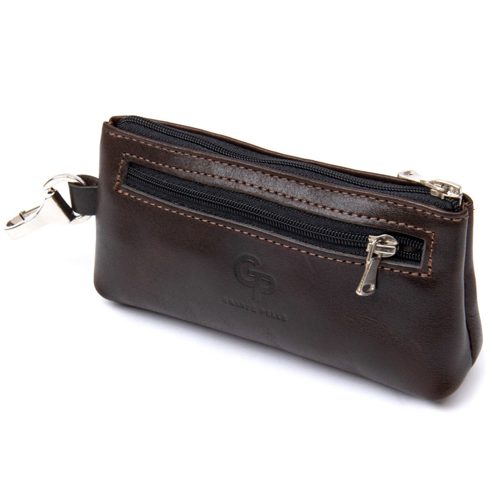 Кожаная ключница Коричневый (GRANDE PELLE) Киев - изображение 5