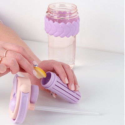 Бутылка для воды Kite 900 мл лілово-рожевий (K25-1231-2) Винница - изображение 6