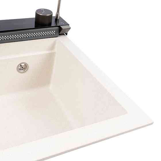 VALESO Гранітна мийка VALESO IRENA 6846 матова Біла в крапку Киев