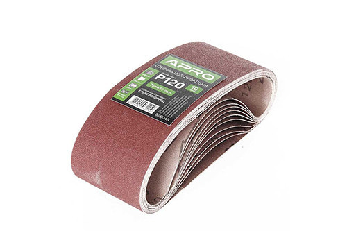 Лента шлифовальная бесконечная APRO P120 75×457мм (10шт) Ровно - изображение 1