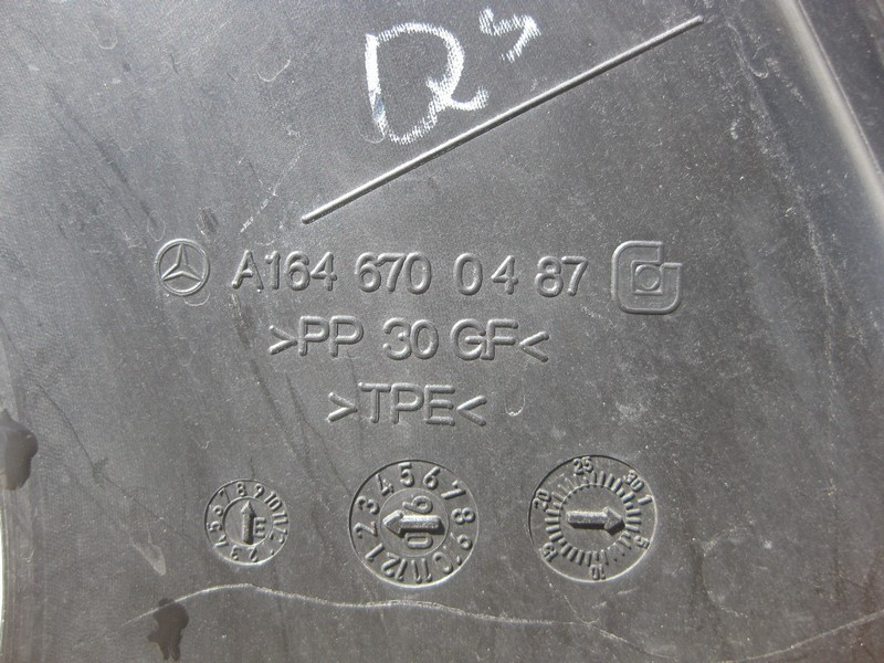 Mercedes-Benz  A1646700487 Пластикова накладка під кватирку заднього правого крила GL X164 Одеса - фото 5