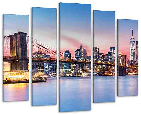 Модульна картина Міст Захід Art-316_5 ( 80х118см ) Київ