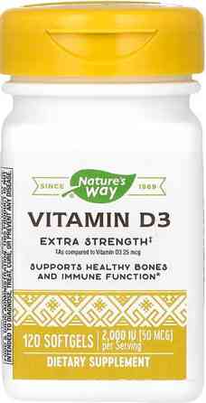 Вітамін Д3 Nature's Way  Vitamin D3 50 мкг (2000 МЕ) 120 капс Київ