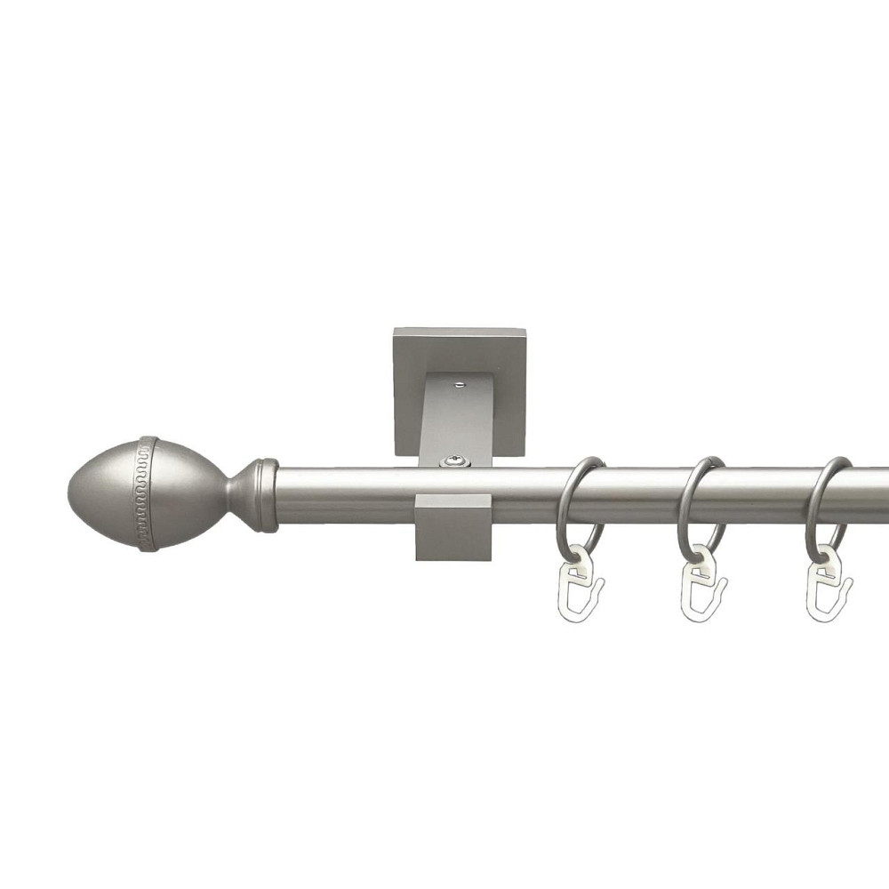 Карниз Orvit Фарже металевий однорядний техно гладка труба кільце металеве Сатин 19 мм 300 см (00-00027326) Львів - фото 1