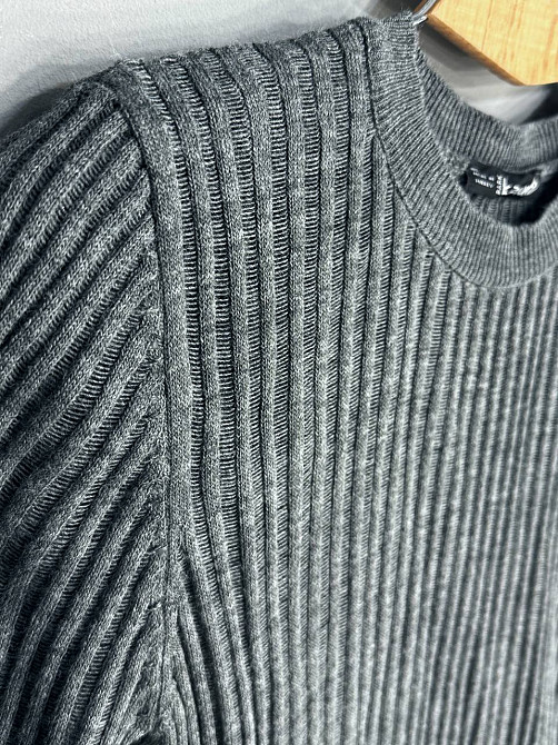 Реглан женский KARON 10624 ажурная вязка с коротким рукавом one size, серый, one size Киев - изображение 19