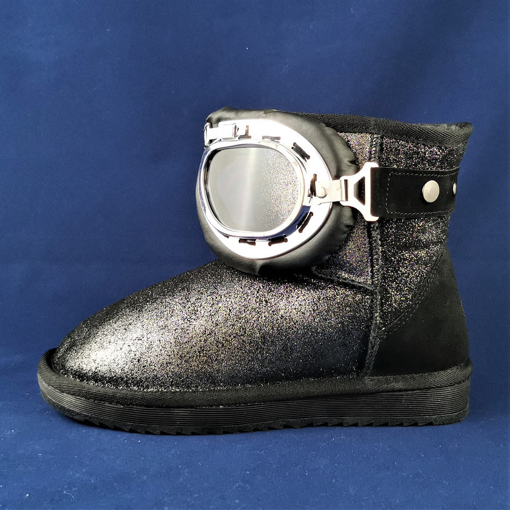 Зимові Жіночі Уггі UGG Чорні Чоботи на Хутрі Теплі (розміри: 36,37) - 29 Дніпро - фото 4