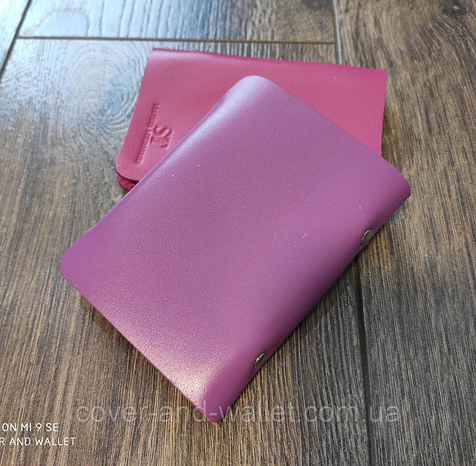 Яркая маленькая женская визитница из кожи ST Leather Киев - изображение 2