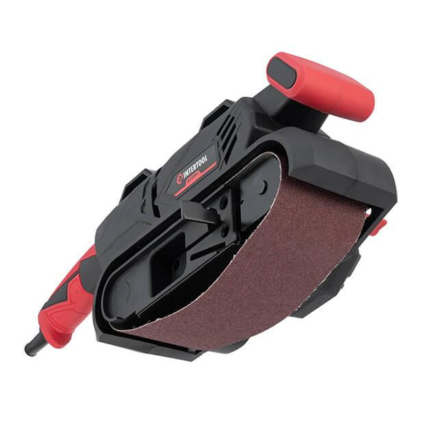 Шліфмашина стрічкова INTERTOOL WT-0531, 0,9 кВт, 400 м/хв, 76×533 мм - якісне стрічкове шліфування Львів - фото 2