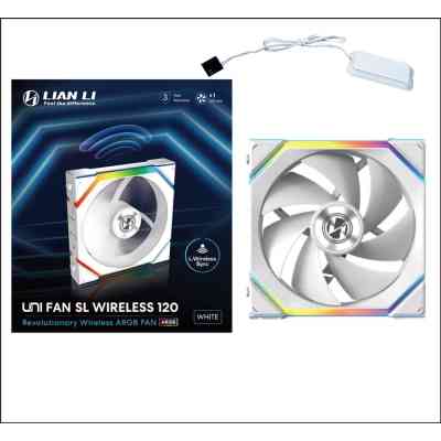 Кулер до корпусу Lian Li Uni Fan SL WIRELESS 120-1, White (G99.12SL1W1W.00) Вінниця