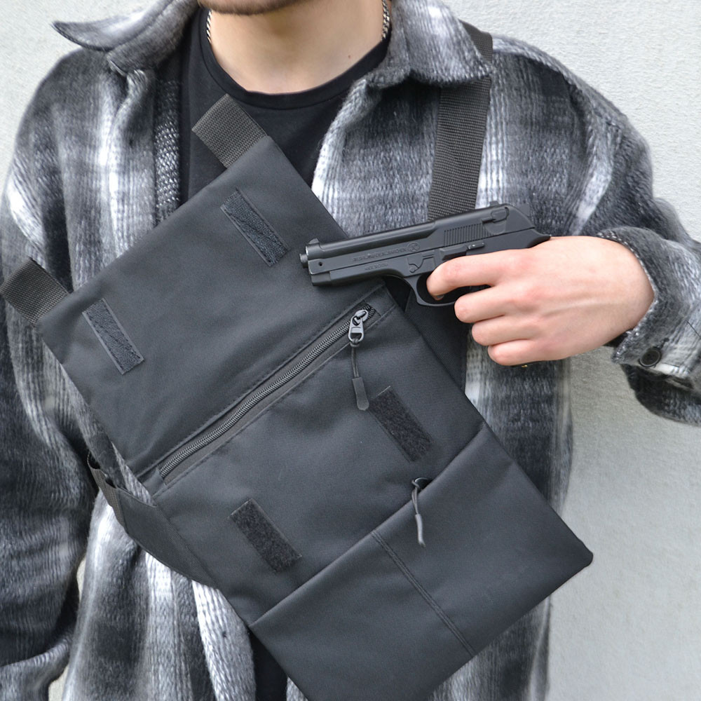 Чоловіча портативна сумка через плече, Тактична сумка на груди, Тактичні військові сумки IR-97 Львів - фото 17