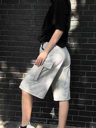 Женские повседневные оверсайз шорты карго-бермуды двунитка Одесса