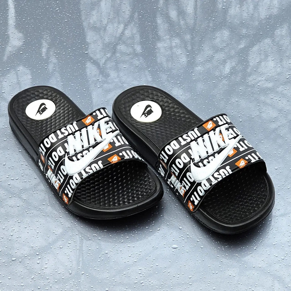 Чорні чоловічі Шльопанці Nike Сланці Білі капці Найк (розміри: 40,41,42,43,44) Дніпро - фото 5