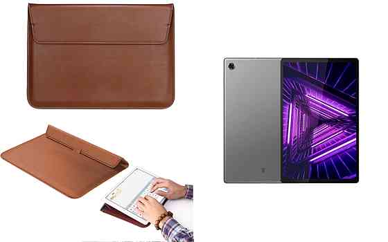 Чехол-конверт VitoCase для Lenovo Tab M10 FHD Plus (2nd Gen), с функцией подставки для планшета Коричневый Киев