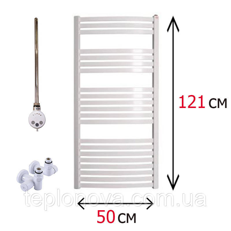 Комбинированный Полотенцесушитель Белый Плоский 1210х500 Terma Dorota Черновцы - изображение 1