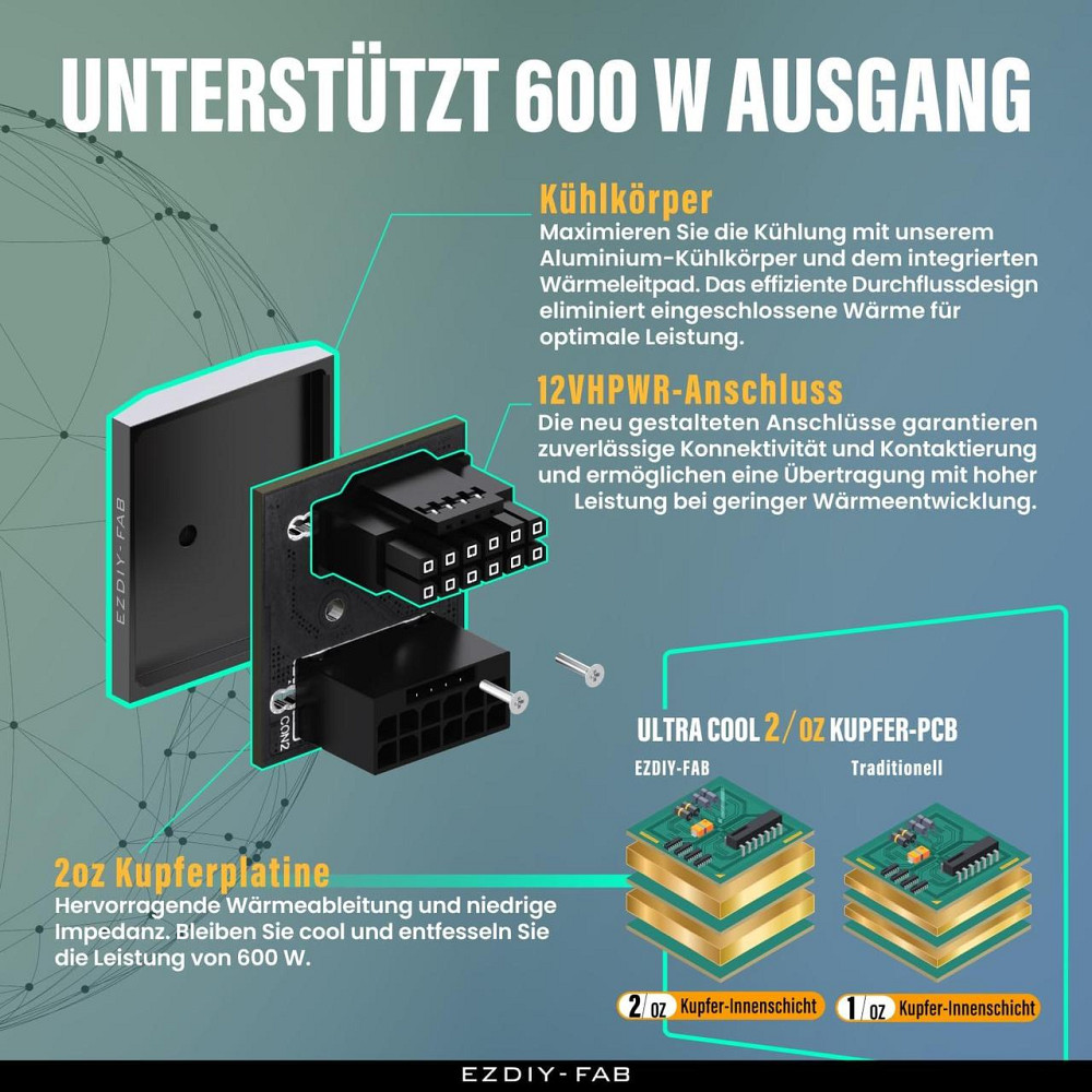 Адаптер живлення 12VHPWR 12+4 pin кутовий Slim для RTX 40 серії підтримка 600W сумісний з RTX 4090 4080 4070 Ti чорний Київ - фото 8