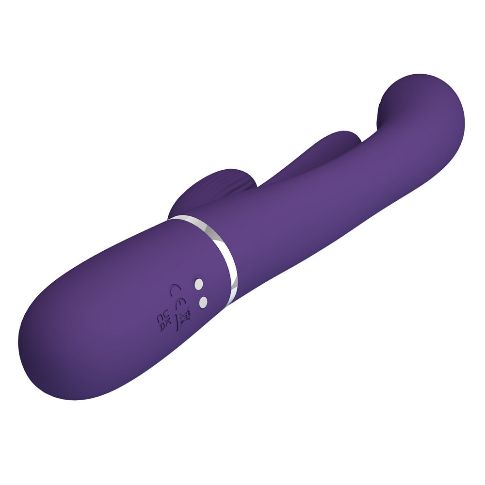 Вибратор с стимулятором клитора PRETTY LOVE - Shonia Dark Purple 3 in 1, BW-500041-2 Sex Aura Киев - изображение 8