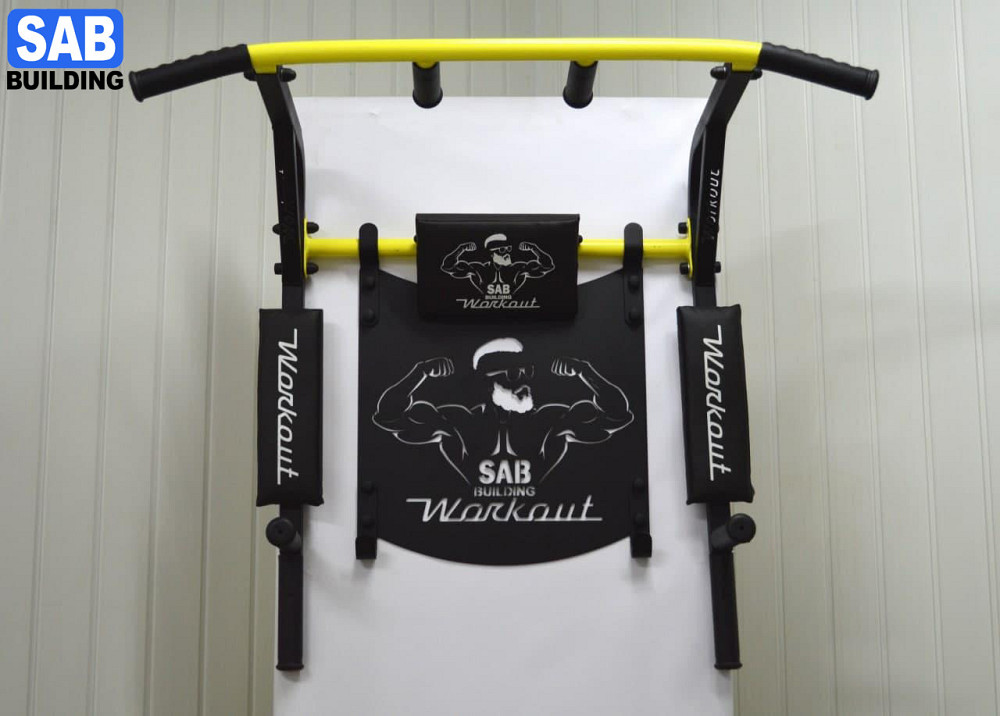 Турник брусья 4 в 1 (3 в 1) Workout домашний разборный настенный (на стену) с рамкой в комплекте С Харьков - изображение 1